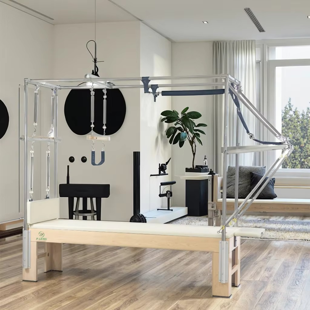 Health & Wellness Studio - เครื่องปฏิรูปพิลาทิสแบบมืออาชีพ ทนทาน ผลิตจากไม้เมเปิล ปรับระดับได้ เหมาะสำหรับใช้ในบ้าน สตูดิโอฟิตเนส