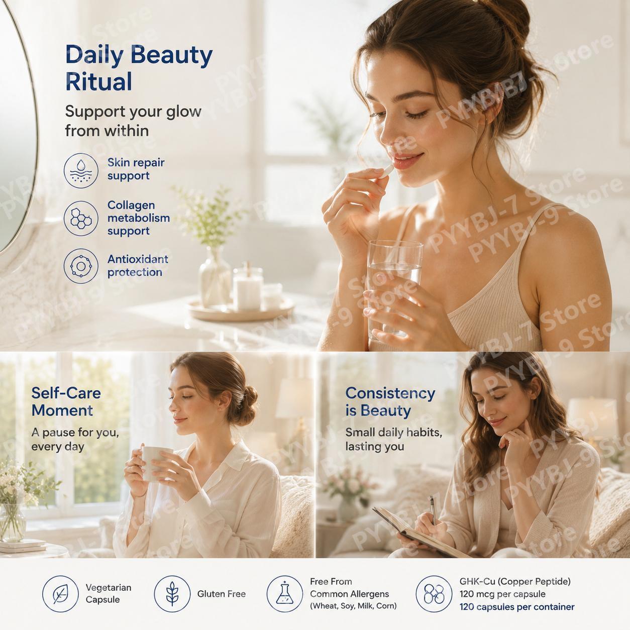 แคปซูลเสริม GHK-Cu คอปเปอร์เปป - Health With Wellness บทวิจารณ์และราคา