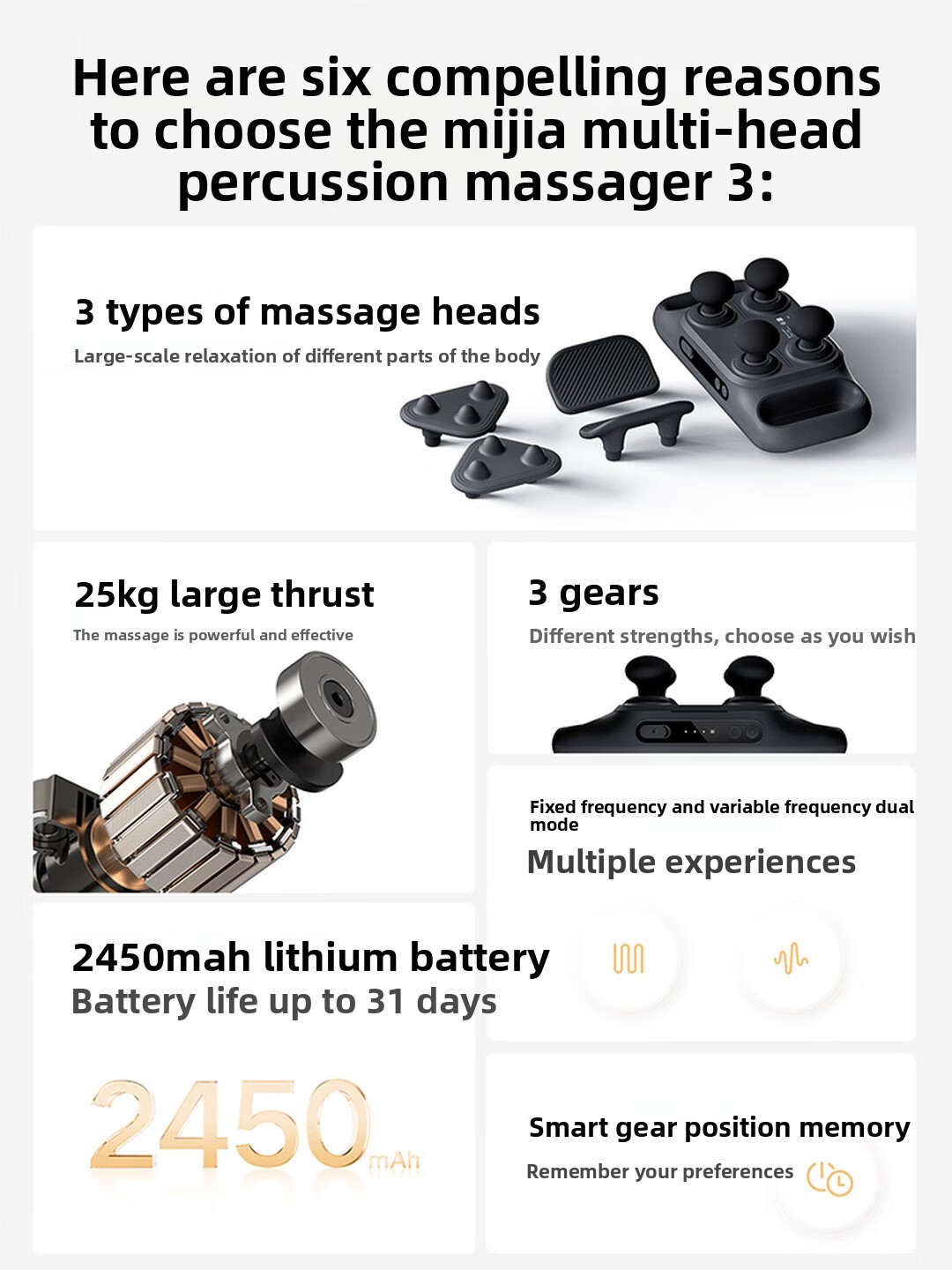 ปืนนวดกล้ามเนื้อแบบหลายหัว Mij - Scalp Massager Electric บทวิจารณ์และราคา
