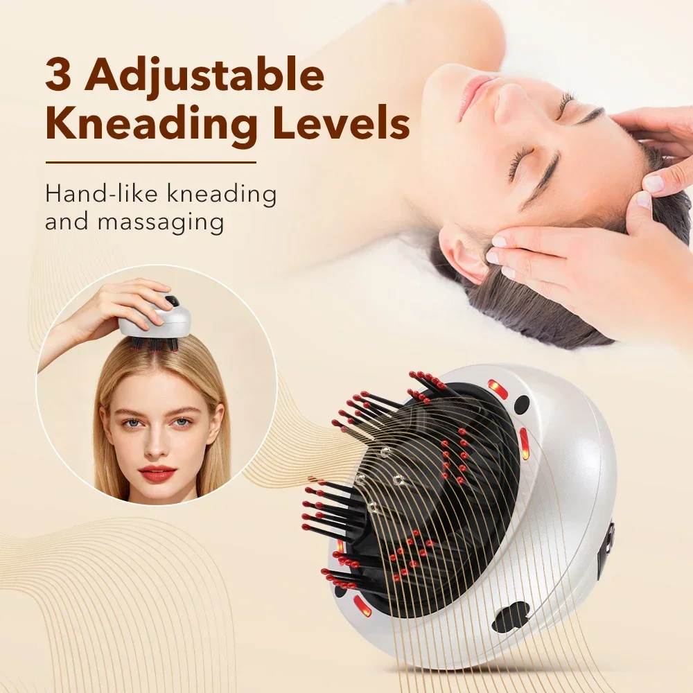 เครื่องนวดหนังศีรษะพร้อมแสงสีแ - Scalp Massager Electric บทวิจารณ์และราคา