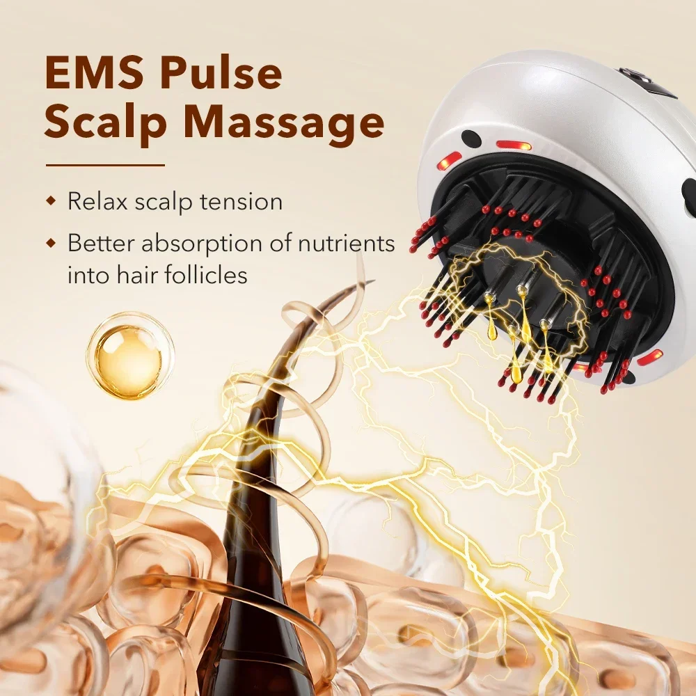 เครื่องนวดหนังศีรษะพร้อมแสงสีแ - Scalp Massager Electric บทวิจารณ์และราคา