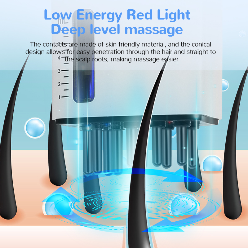 หัวนวดหนังศีรษะไฟฟ้าแสงสีแดงกา - Scalp Massager Electric บทวิจารณ์และราคา