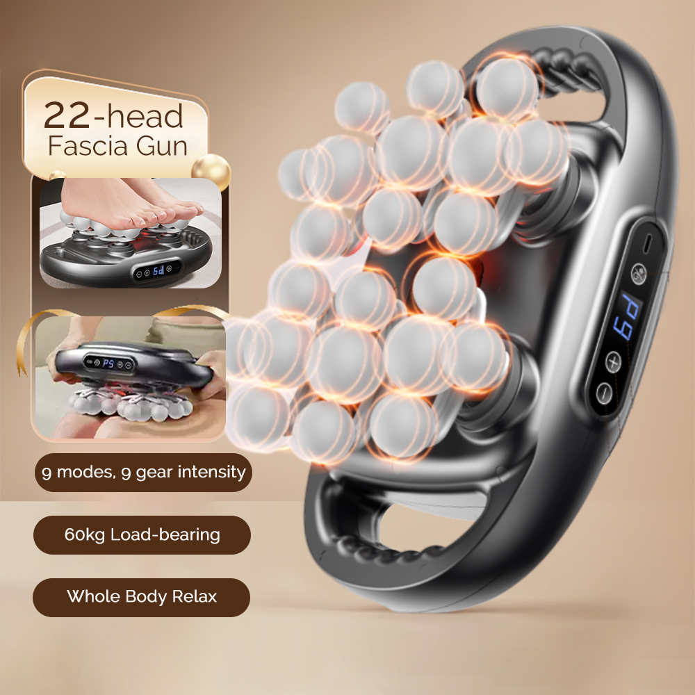 22-Head Fascia ปืนการสั่นสะเทื - Scalp Massager Electric บทวิจารณ์และราคา